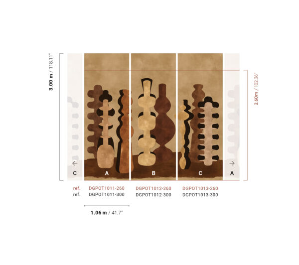 Masureel tapeet Potteries Sienna (S08)