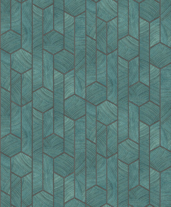 Masureel tapeet Kantha Teal