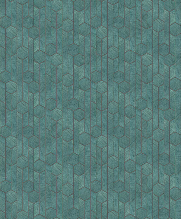 Masureel tapeet Kantha Teal