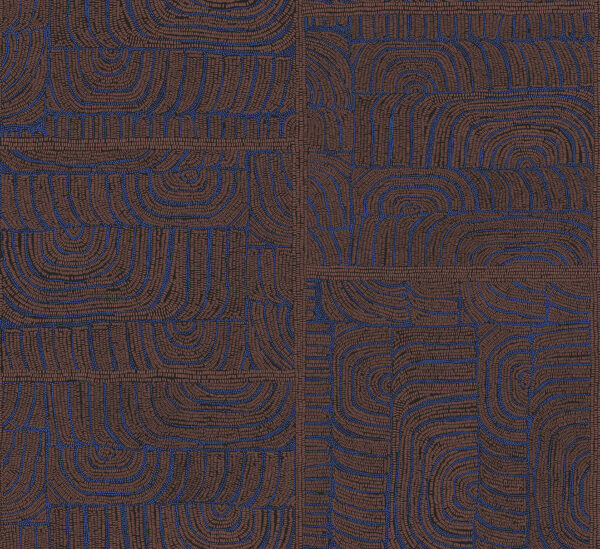 ter505 Masureel tapeet Tehani Indigo (70cm)