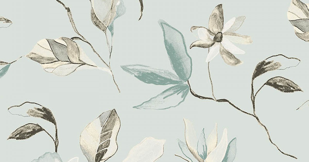 zen004.1200x628 Masureel tapeet Blooming Teal