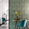 Casamance tapeet Gustav Vert Anglais