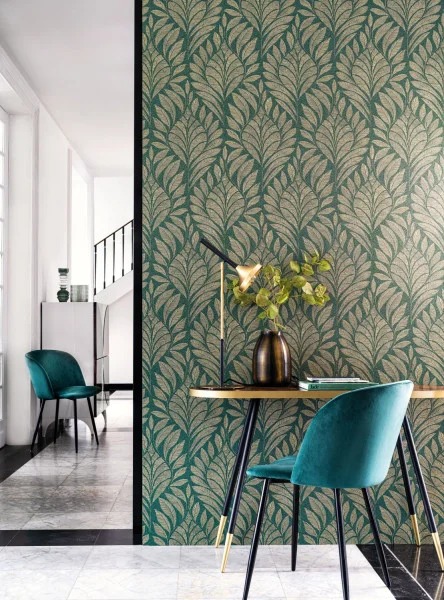 Casamance tapeet Gustav Vert Anglais