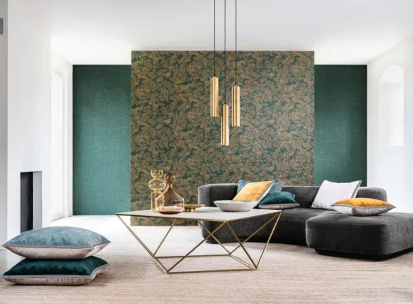 Casamance tapeet Venetie Noir/Dore