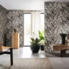 Casamance tapeet Aloes Noir/Grege