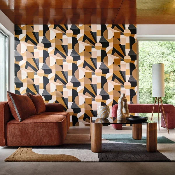 Casamance tapeet Sonia Anthracite/Mordoré