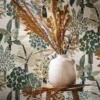 Casamance tapeet Peradeniya Blanc/Emeraude