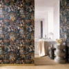 Casamance tapeet Belle De Nuit Indigo