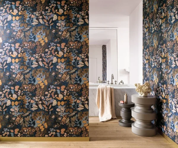 Casamance tapeet Belle De Nuit Indigo