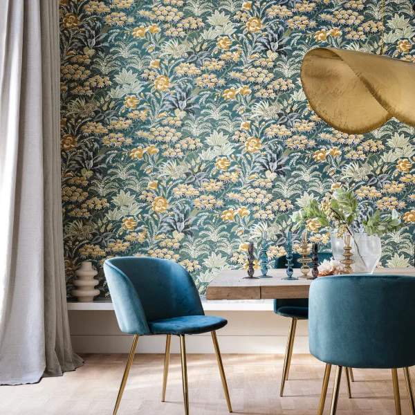 Casamance tapeet Alba Noir/Grenat