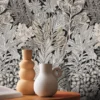 Casamance tapeet Borromee Noir/Taupe