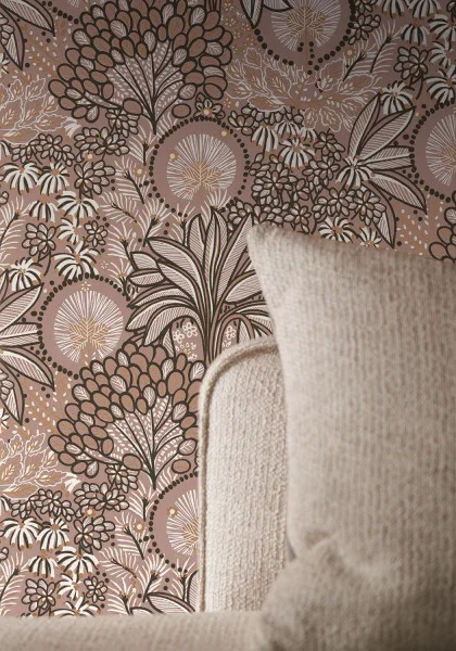 Casamance tapeet Persee Vieux Rose