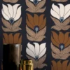 Casamance tapeet Dauphine Marine/Doré