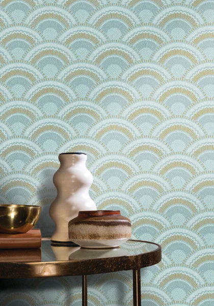 Casamance tapeet Otto Celadon