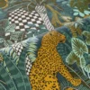 Casamance tapeet Belize Damier Noir/Fauve