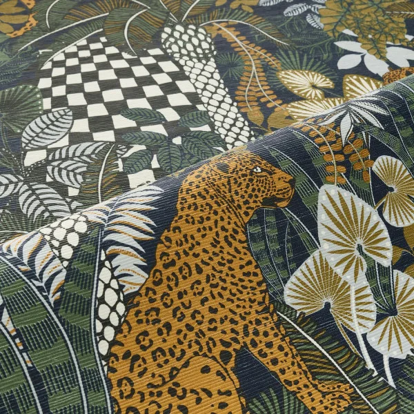 Casamance tapeet Belize Encre/Kaki