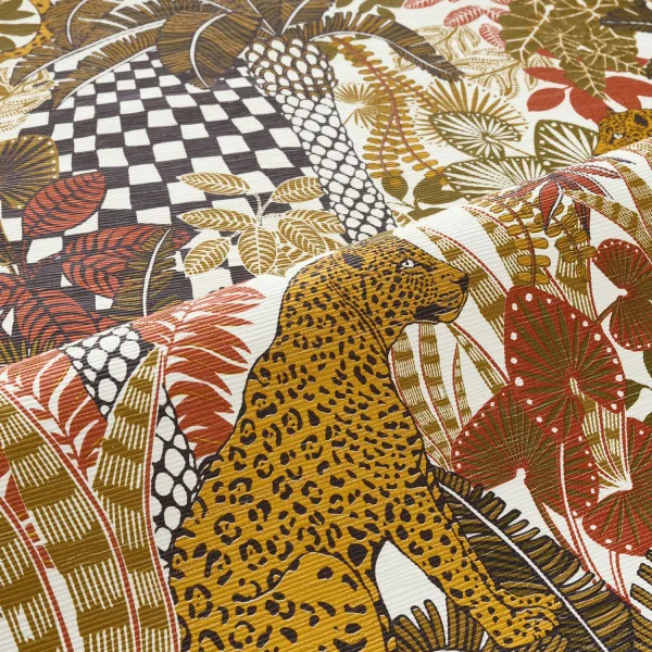 Casamance tapeet Belize Blanc/Kaki