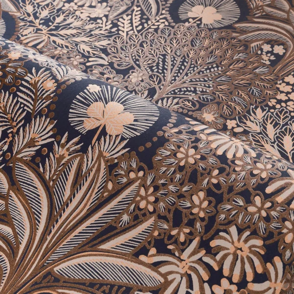 Casamance tapeet Persee Marine/Cuivre