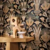 Casamance tapeet Denderah Noir/Mordoré
