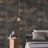 Casamance tapeet Baharia Anthracite/Doré