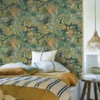 Casamance tapeet Belle De Nuit Menthe/Moutarde