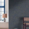 Casamance tapeet Dahlia Marine/Or