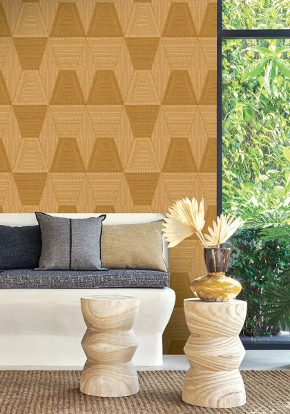 Casamance tapeet Daia Ocre