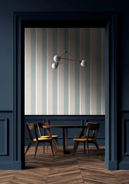 Casamance tapeet Sinopia Grège/Vert De Gris