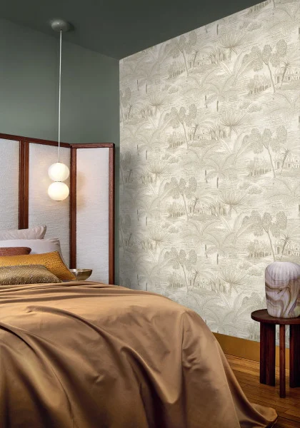 Casamance tapeet Baharia Blanc/Doré