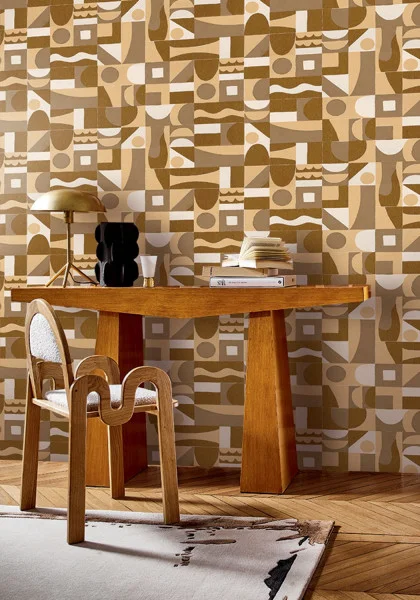 Casamance tapeet Gourna Ocre/Doré