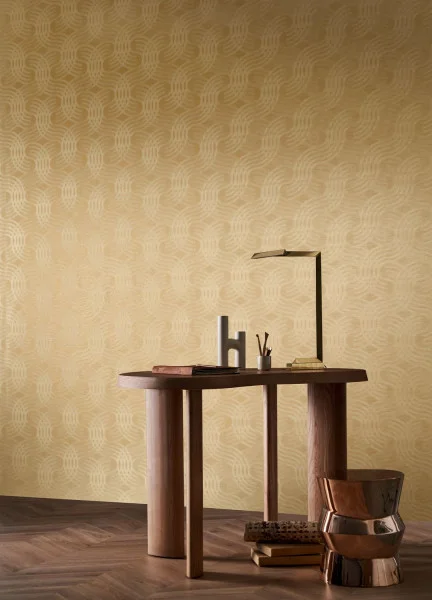 Casamance tapeet Auraria Blanc/Doré