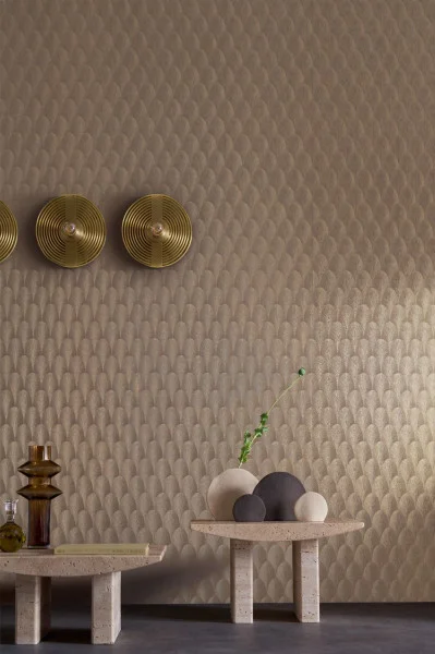 Casamance tapeet Tourmaline Taupe/Doré