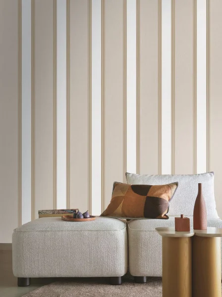 Casamance tapeet Auteuil Blanc/Doré