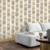 Casamance tapeet Dauphine Blanc/Doré