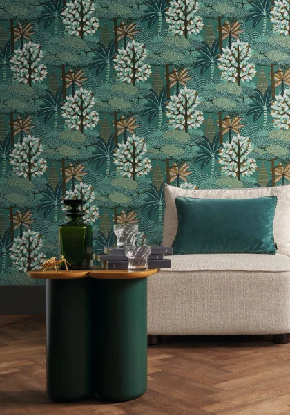 Casamance tapeet Marakanda Anthracite/Grenat