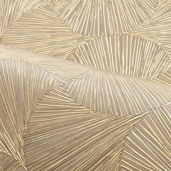 Casamance tapeet Songket Grège/Doré