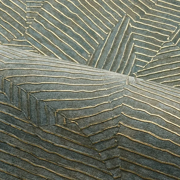 Casamance tapeet Lore Vert Impérial Doré