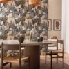 Casamance tapeet Erica Anthracite/Sable