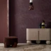 Casamance tapeet Berenice Aubergine/Doré