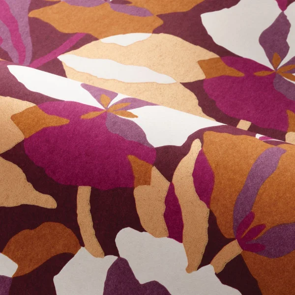 Casamance tapeet Amaryllis Pourpre/Ambre