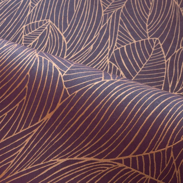 Casamance tapeet Hosta Pourpre/Cuivré