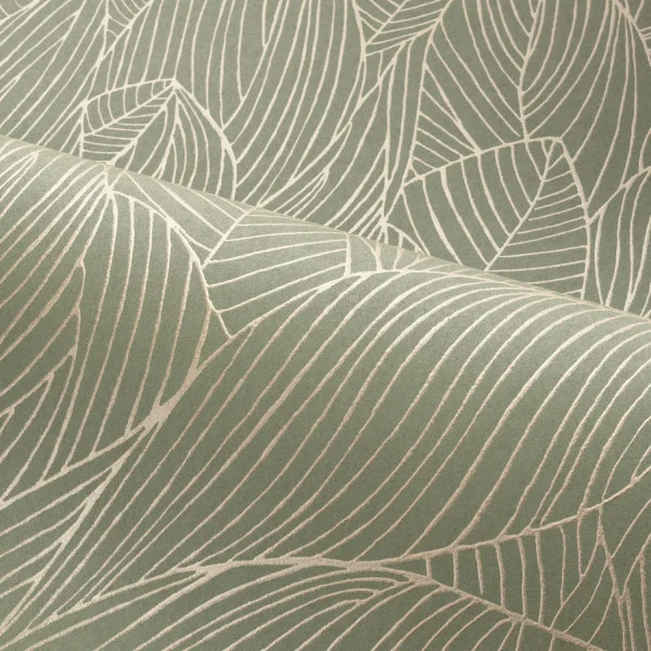 Casamance tapeet Hosta Sauge/Doré