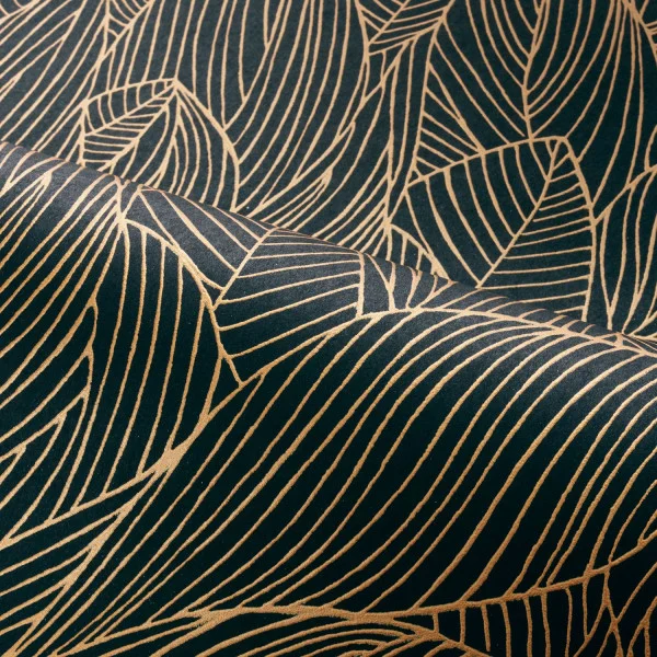 Casamance tapeet Hosta Noir/Doré