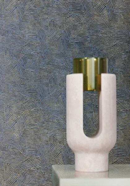 Casamance tapeet Lore Marine/Doré
