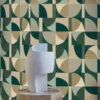 Casamance tapeet Barillet Émeraude/Beige