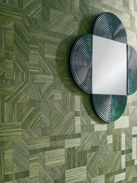 Casamance tapeet Imbrication Vert Mousse
