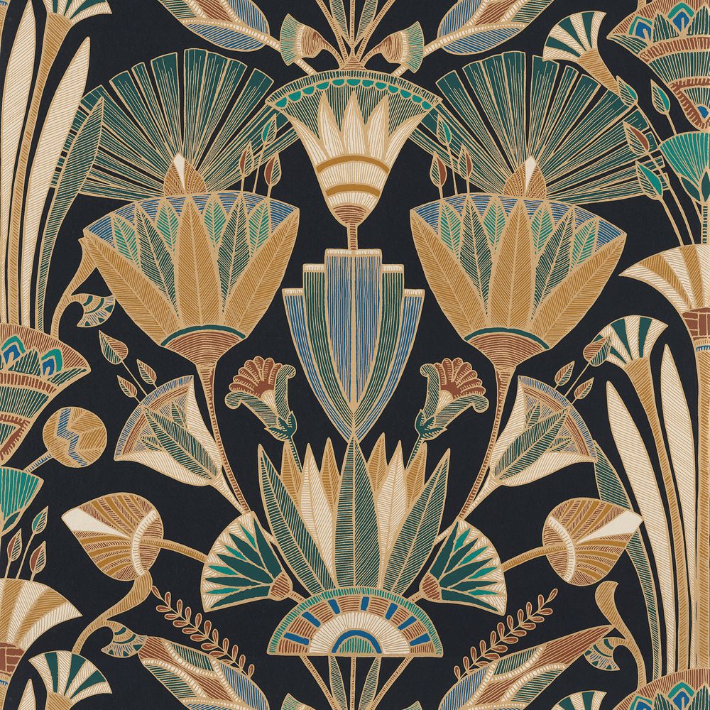 Casamance tapeet Denderah Noir/Multico