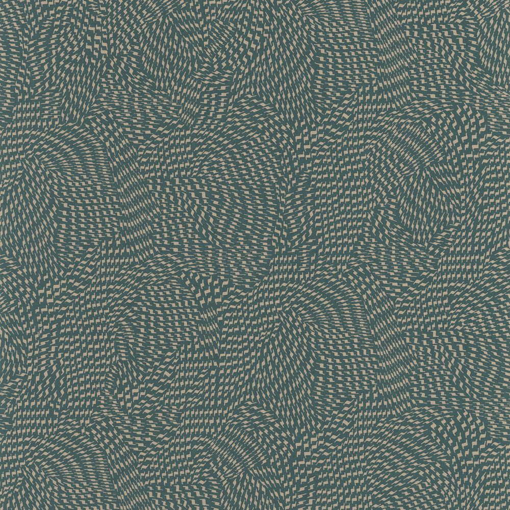 Casamance tapeet Passy Vert De Gris Foncé/Beige