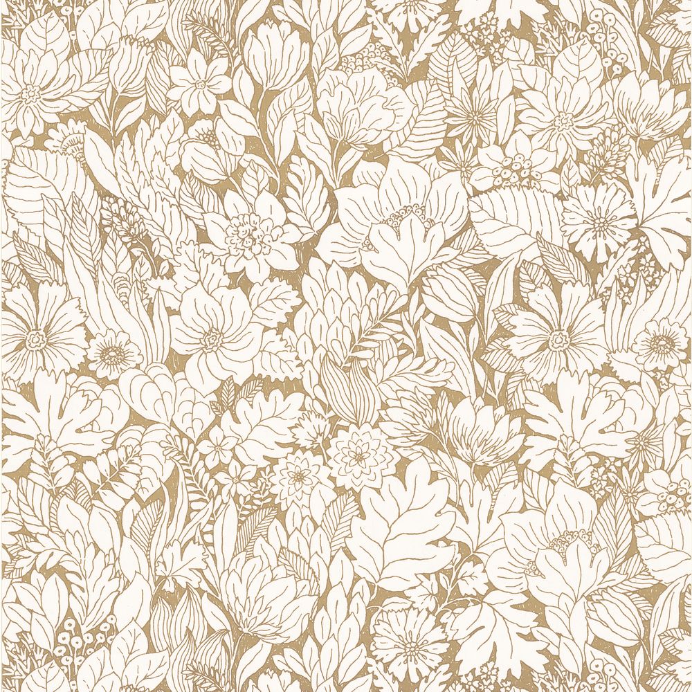 Casamance tapeet Dahlia Vanille/Or
