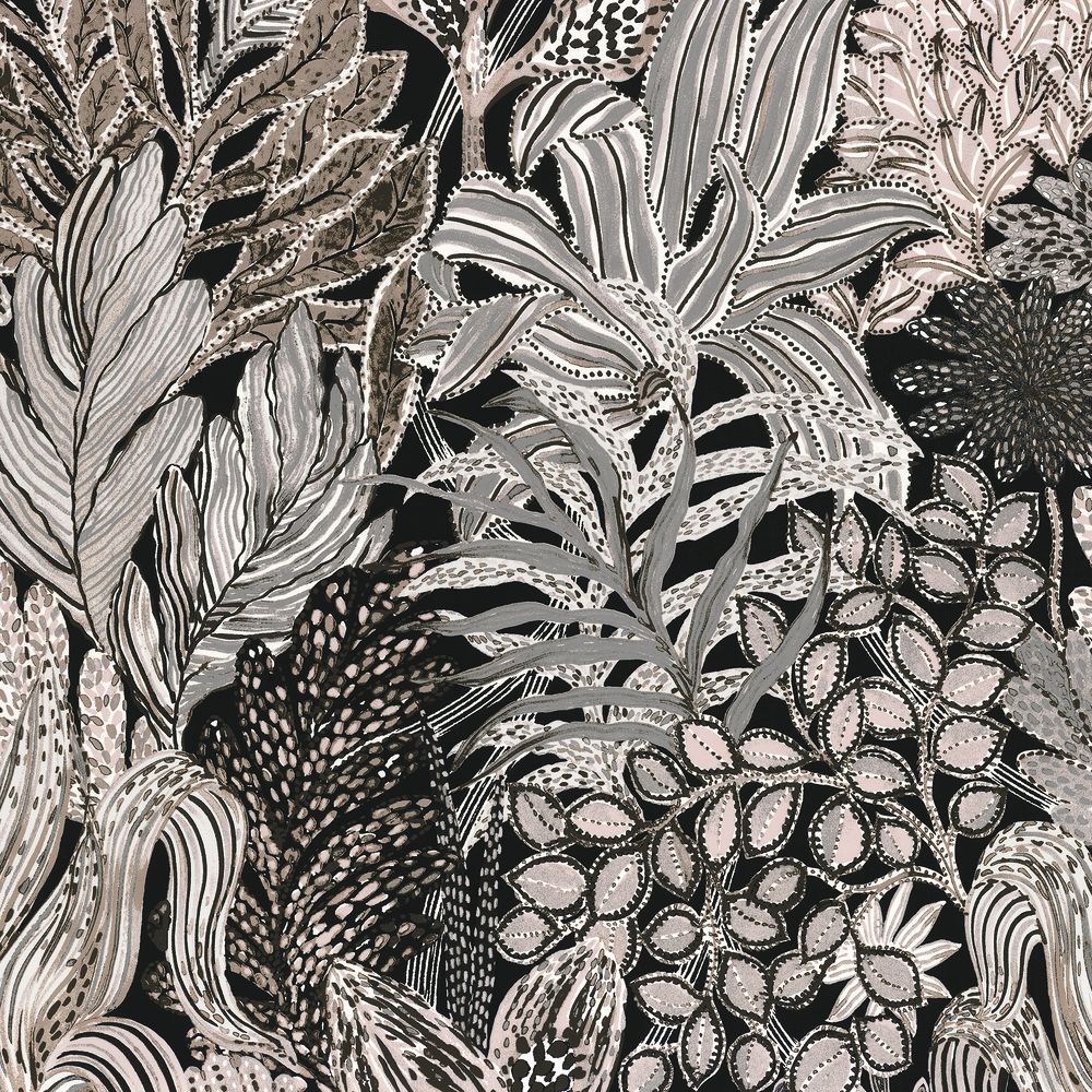 Casamance tapeet Borromee Noir/Taupe